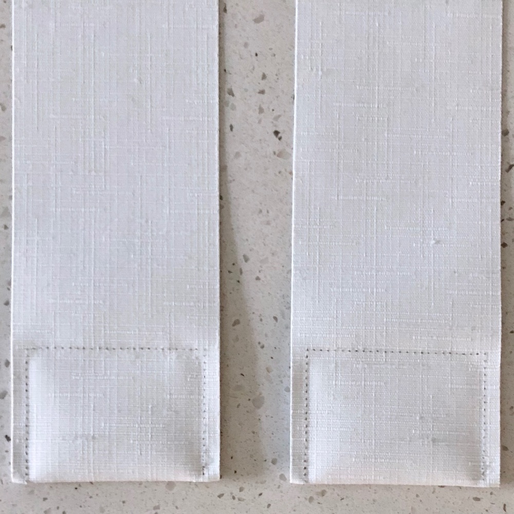 NEW White/ Off White Cloth Vertical Blinds - Picture 6 of 8